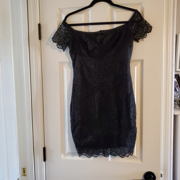 Guess Dresses & Skirts - Guess Little Black Dress - Lace Off-Shoulder Mini Dress
